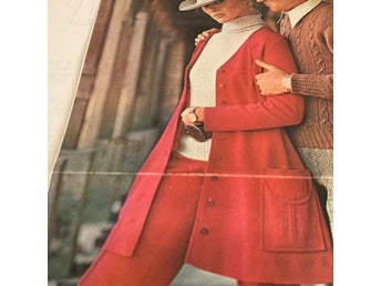 VINTAGE SYMÖNSTER på Långkofta i trikåtyg