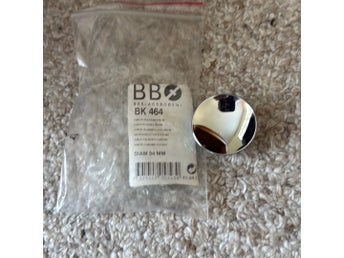 BB BK 464 Knopp Polerad Krom, 34 mm