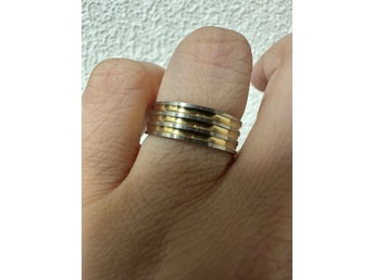 Helt ny ring Unisex rostfritt stål vattentät str. 20mm