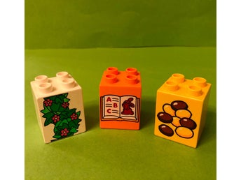 Lego DUPLO 3 tjocka Motivbitar Motivklossar, Klossar med Motiv