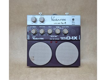 Vesta Fire D-1X Digital Delay-pedal & Vesta Fire LFO Unit L-1 från 80-talet