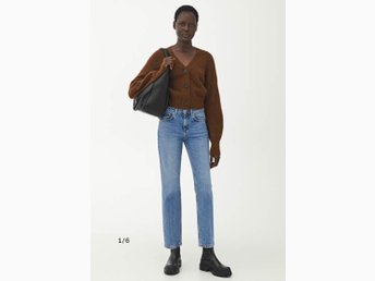 regular stretch cropped jeans