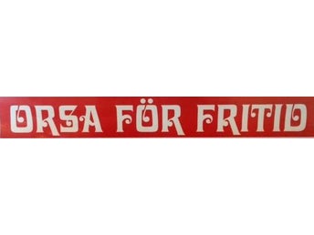 Bumper-sticker Orsa för fritid