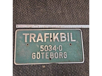 Trafikbil skylt, Göteborg, 40-50 tal