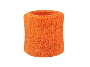 Svettband - Orange - Vristband - Korta [8cm] - Singelpack