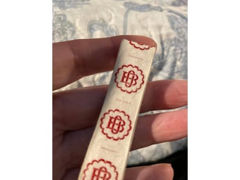 35 monogram i tyg bomull, monogram OB eller BO