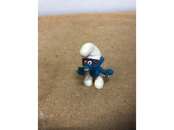 Smurf med glasögon figur