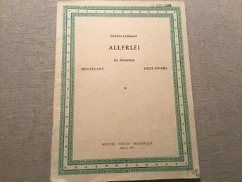 TORBJÖRN LUNDQUIST ALLERLEI FUR AKKORDEON NOTER