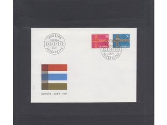 Schweiz. FDC från 1971 med vinjett.