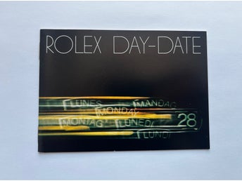 Rolex Day-Date booklet , 1982