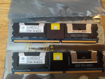 4 GB serverminne Nanya  (2x2) GB PC2-5300 F 667 Mhz 