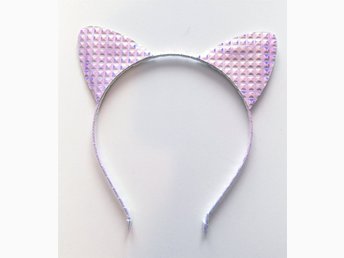 kattöron diadem glitter