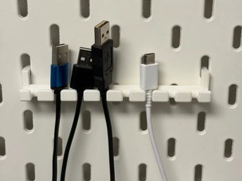 Kabelhållare för vägg