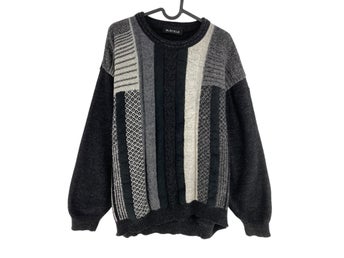 Cosby vintage retro 90-tals BUECKLE grå tröja, storlek L
