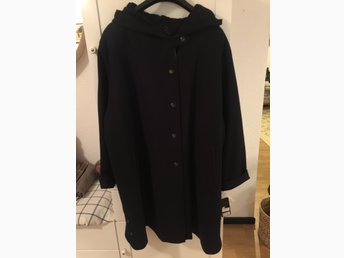 Ny ullkappa st 56 ulljacka med kapuschong yllekappa Ny ullkappa st 56 ulljacka med kapuschong yllekappa