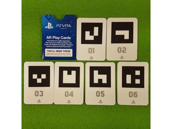 6st AR-kort till Ps Vita Sony Playstation Vita PSV