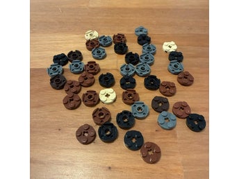 LEGO 2x2 rund platta - Blandade färger, 44st