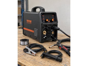 MIG-Svets 200A Synergisk Inverter 4-i-1 – Gas/Gaslös/MMA/TIG – LCD-Display