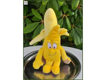 Skalad banan som mjukdjur etiketterad Goodness Gang Mjuk