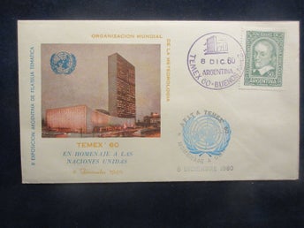 ÄLDRE FDC (ARGENTINA 1960) TEMEX 60