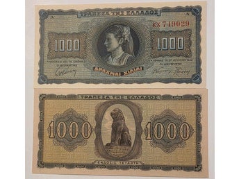 Grekland 1000 Drachmai 1942