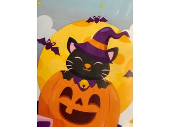 Halloween-påsar med kattmotiv 20 st