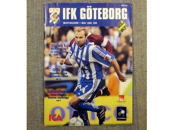 IFK Göteborg - AIK Program Fotboll 2001 7 maj Håkan Mild, Sebastian Henriksson
