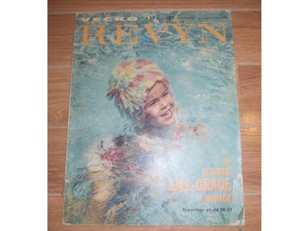 Vecko Revyn nr37 1962 kungligt Monaco Grace Kelly - Caroline Albert, Arne Thorén