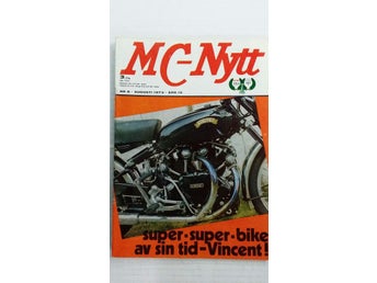 MC-Nytt nr 8 1973: Suzuki GT 550, Norton Interstate, Legenden The Vincent