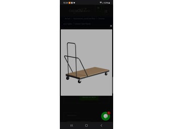 Transportvagn för bord, modell 06