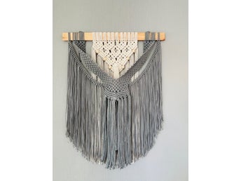 Handgjord Makramé Väggbonad – Boho Elegance (60x73 cm)