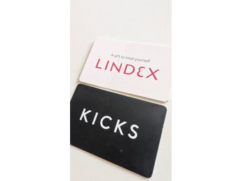 Presentkort från Lindex & Kicks (Värde / Nypris: 250 kr totalt)