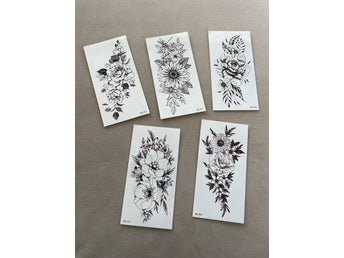 Temporära tatueringar tattoo flower blommor nya