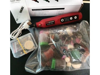 174st kit, 12W USB-laddningsminikvarn, 5-växlad variabel hastighet, med LED-ljus