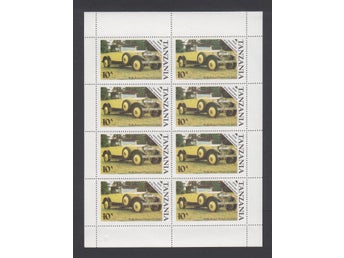 Tanzania. Michel 311 ** i 8-block. Motiv BILAR/CARS.
