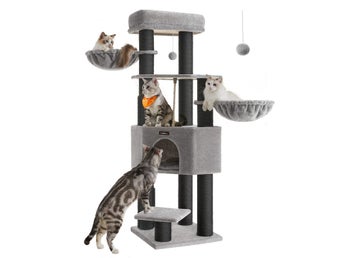 Feandrea kattträd för stora katter, Heavy Duty Cat Tower, 9 skrapstolp PCT003W01