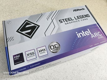 ASRock Steel Legend OC B580 med bra RGB endast öppnad för bilder!