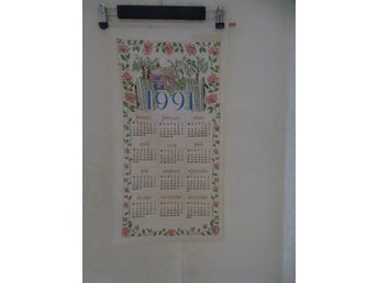 1991 kalender väggbonad kaprifol