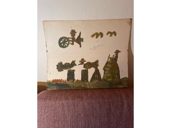 Målning av ”Björnjägaren” Nils Rundgren 1965