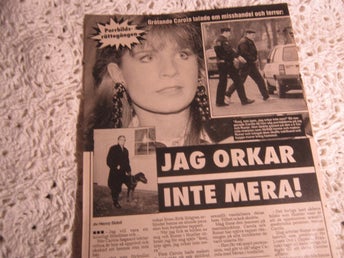 CAROLA ARTIKEL - FRÅN ÄLDRE TIDNING