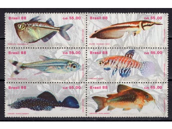 Brasilien 1988 Fiskar MNH**