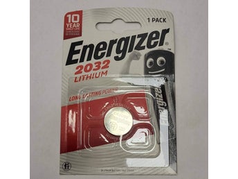 Knappcellsbatterier Energizer 2032, 1-pack