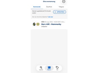 AIK vs Hammarby 2 biljetter