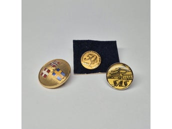 SAS Scandinavian Airlines 3 äldre märken pins