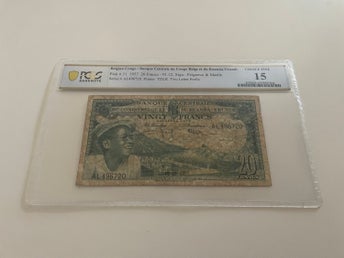 Belgiska Kongo - Belgian Congo Ruanda-Urundi - 20 Francs 1957 - PCGS 15 CF