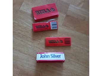 RIZLA och John Silver - Cigarettpapper Rullpapper RETRO VINTAGE samlarobjekt