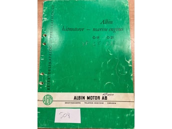 Albin båtmotorer - marine engines O-11 O-21 VP C5 C10 Reservdelskatalog