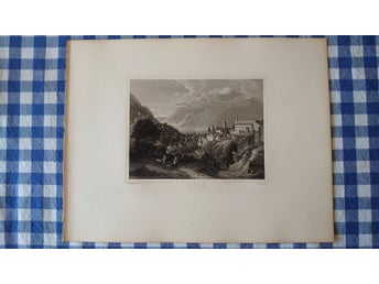 Plansch ”Chur” ca 1880.