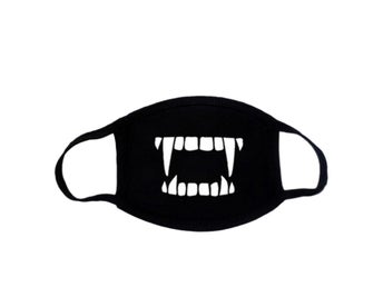 Ansiktsmask - Svart - Vampyr - Maskerad