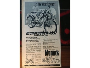 Monark monarpeden M34F 1957 Moped Annons